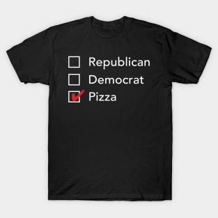 Republican Democrat Pizza T-Shirt